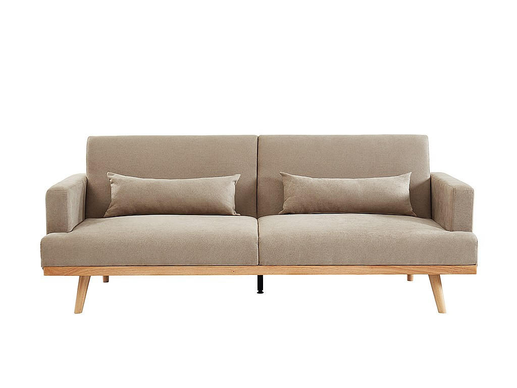 SCHLAFSOFA - 3 Personen - Stoff - Beige - - Beige, Textil (216/85/89cm) - Vente-Unique