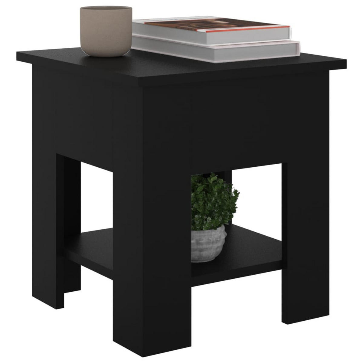 COUCHTISCH Schwarz 40x40x42 cm Holzwerkstoff - Schwarz, Holzwerkstoff (40/40/42cm) - furnicato
