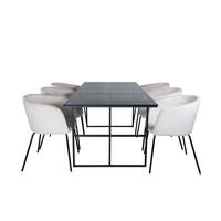 TISCHGRUPPE Grau - Grau, Holzwerkstoff (90/74/200cm) - ebuy24