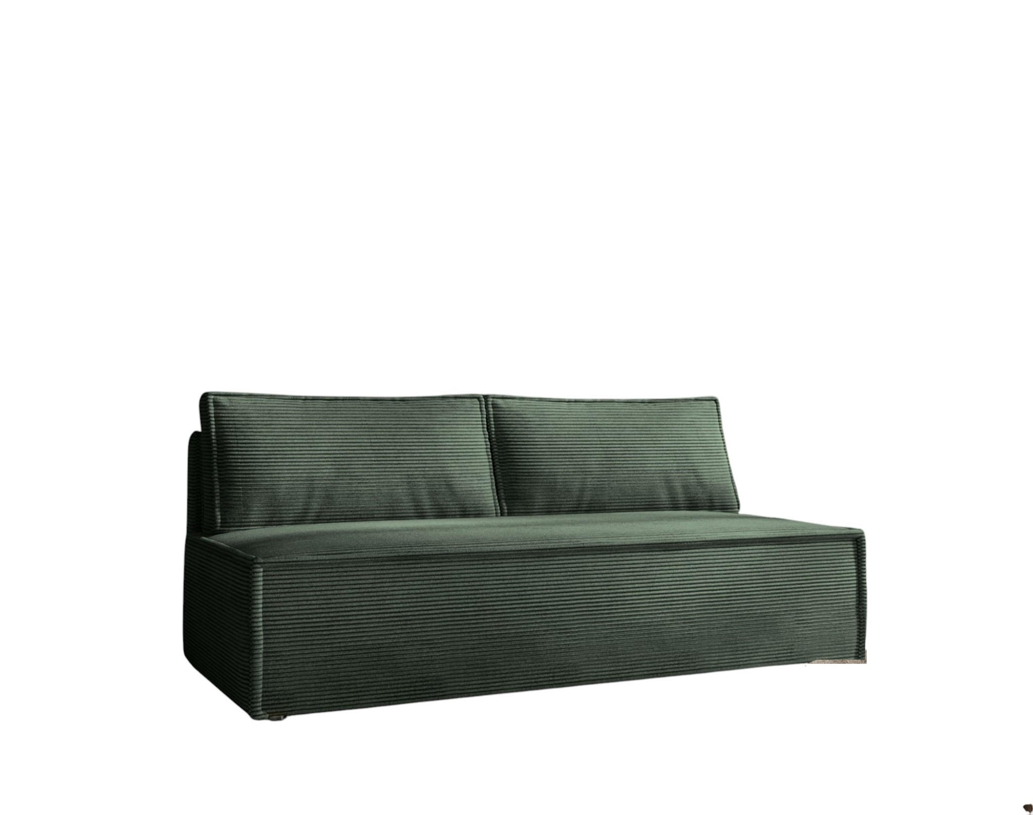 SCHLAFSOFA Amanda In Zoom - Grün, Holzwerkstoff/Textil (200/89/100cm) - Fun Möbel