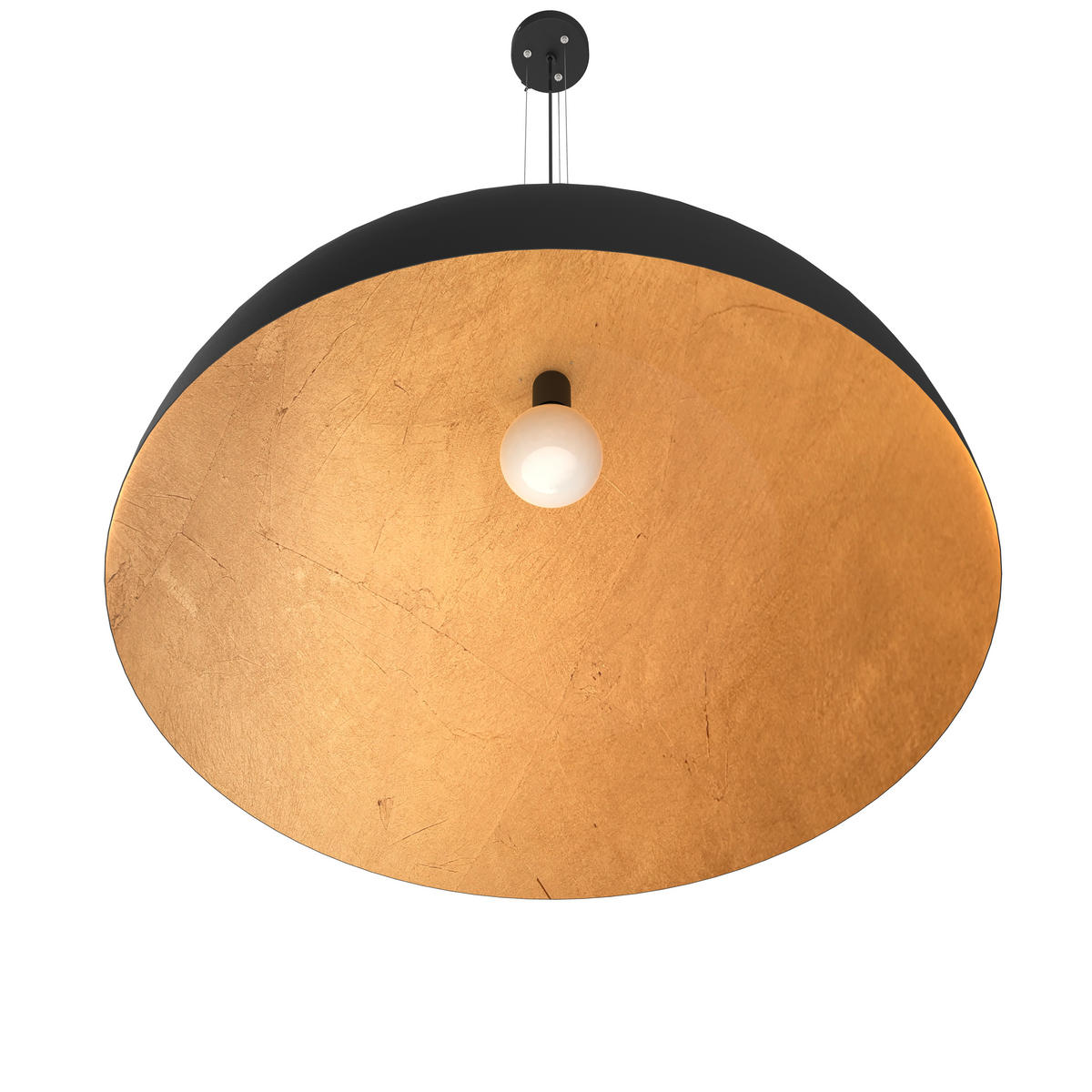 HÄNGELEUCHTE - Goldfarben, Metall (80/80/40cm) - Lumicom