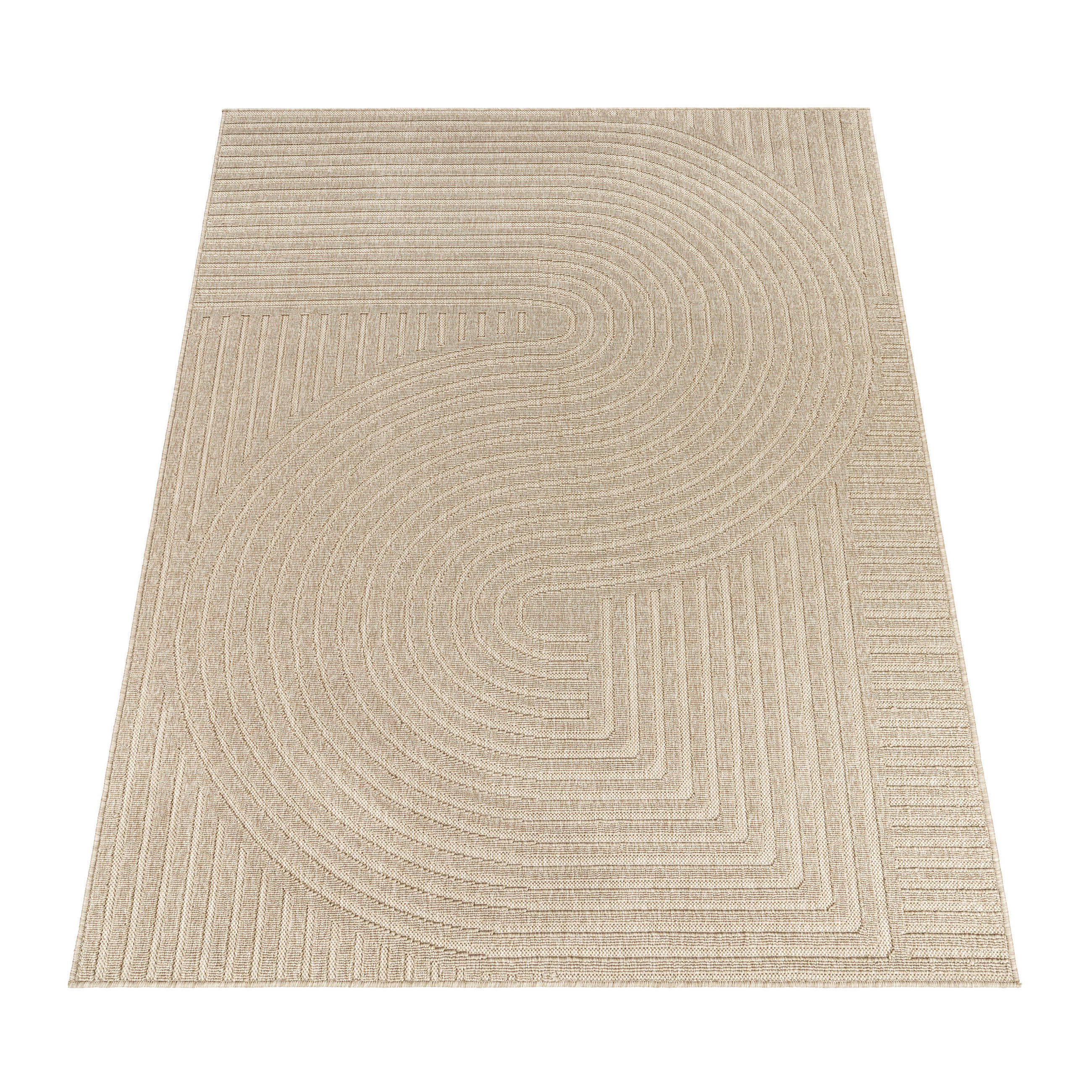 OUTDOORTEPPICH 120/170 cm Brugge 227 - Beige, Textil (120/170cm) - Paco Home