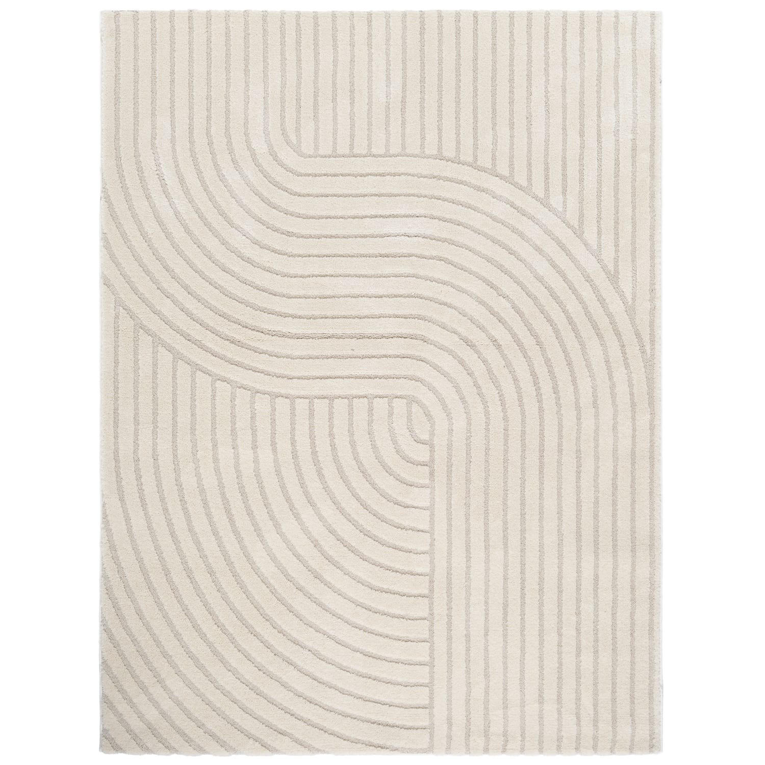 KURZFLORTEPPICH 200/280 cm Aura 701 - Creme, Kunststoff (200/280cm) - Paco Home