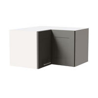 ECKHÄNGESCHRANK Oslo W12/60/36 Weiß / Dust Grey Matt 60 / 60 / 36cm - Weiß/Grau, Holz/Holzwerkstoff (60/36/60cm) - Feldmann-Wohnen
