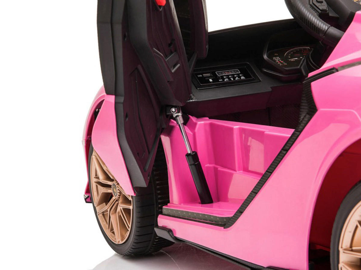 KINDER ELEKTROAUTO Lamborghini Sian pink - Pink, Kunststoff (108/62/40cm) - TPFLiving