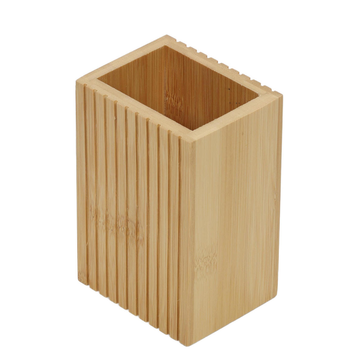 ZAHNPUTZBECHER Bambus Terre Inconnue 8,4/6,6/12,6 cm - Braun, Naturmaterialien (6.6/12.6/8.4cm) - 5five Simply Smart