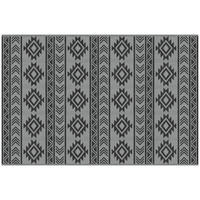 OUTDOORTEPPICH, 310g/m² PP, Schwarz+Grau - Schwarz/Grau, Kunststoff (274/182cm) - Outsunny