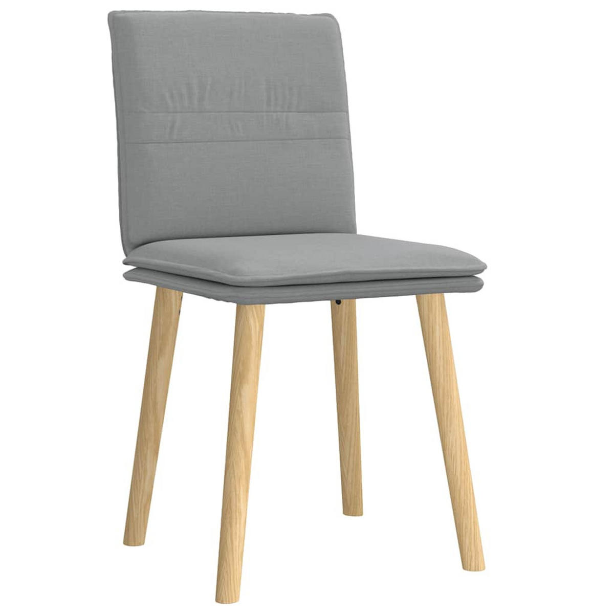 ESSZIMMERSTÜHLE 2 Stk. Hellgrau Stoff 45*54*86cm - Hellgrau, Metall (45/86/54cm) - ZMH