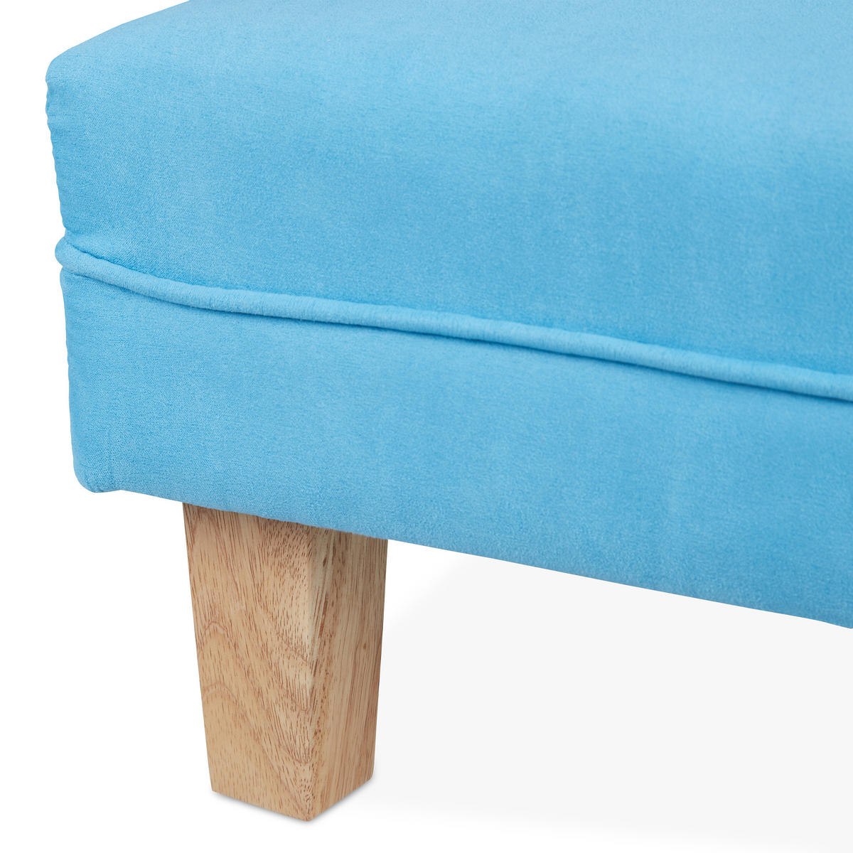 KINDERSESSEL - Hellblau, Holz/Textil (45/60/52cm) - Relaxdays