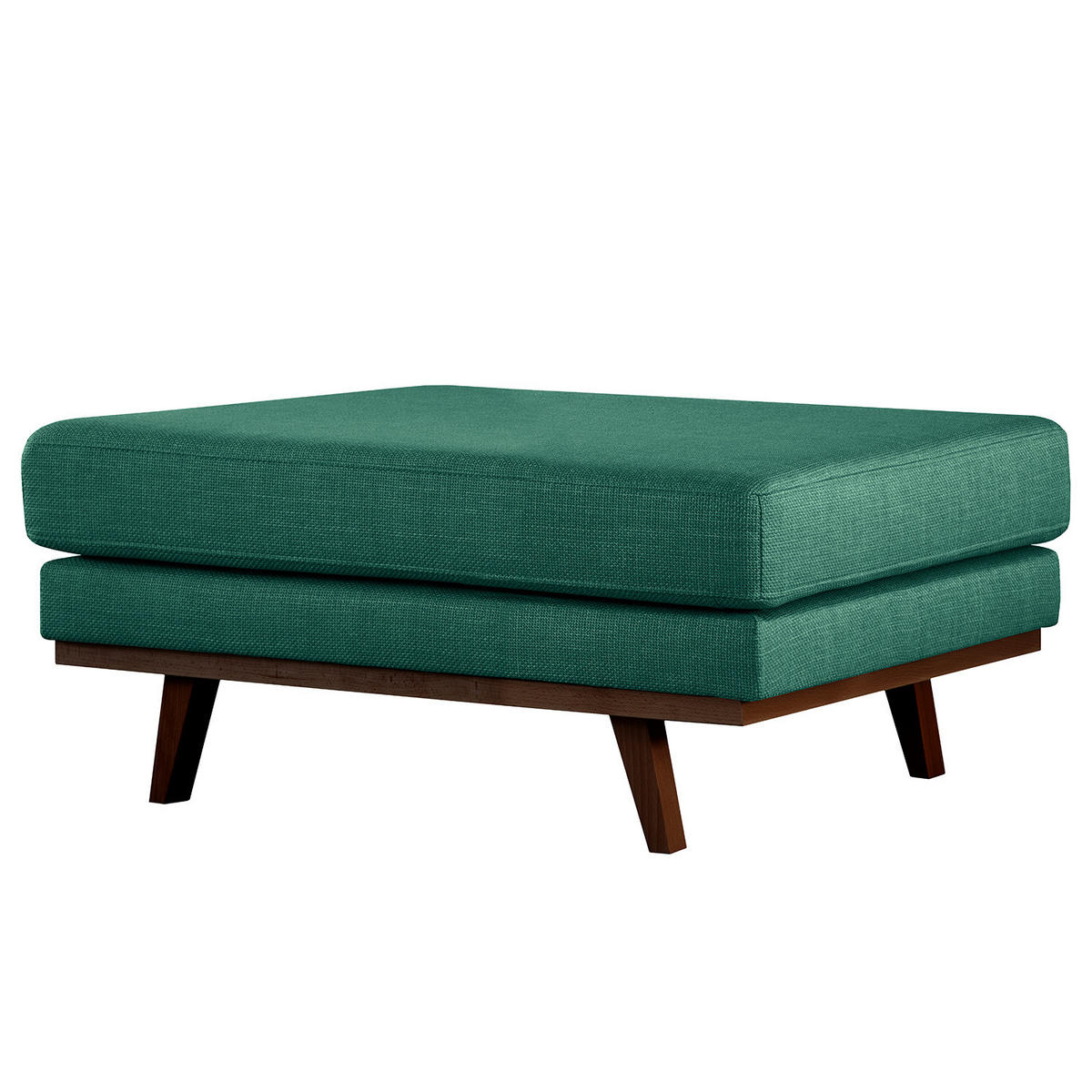 POLSTERHOCKER - Dunkelgrün/Buchefarben, Textil (85/43/60cm) - home24