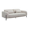SOFA 3-Sitzer mit verstellbarer Rückenlehne - Stoff Beige - ARAVIO - Beige, Textil (102/100/210cm) - Vente-Unique