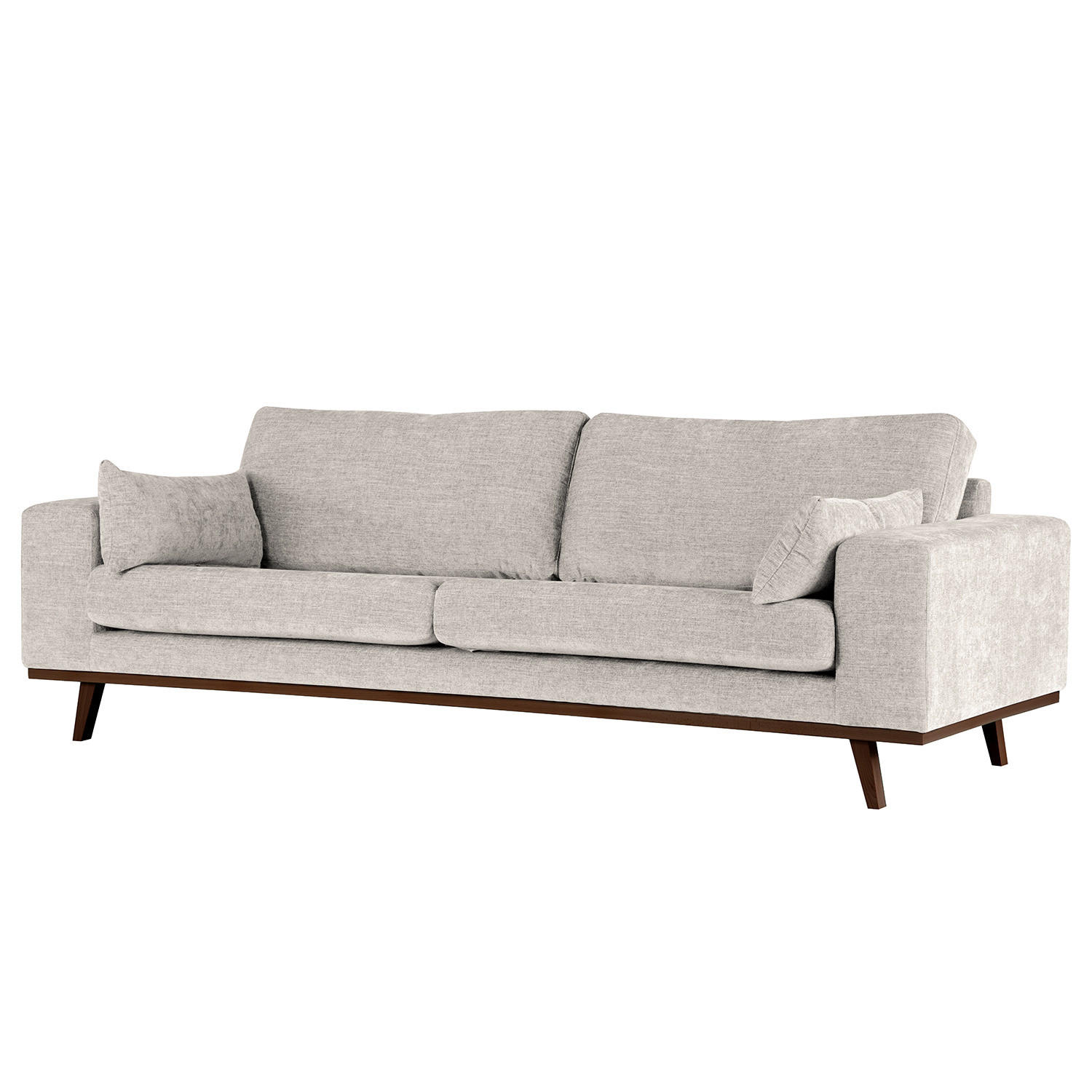 3-SITZER SOFA - Buchefarben/Grau, Holz/Buchenholz (237/81/88cm) - home24