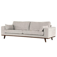 3-SITZER SOFA - Buchefarben/Grau, Holz/Buchenholz (237/81/88cm) - home24