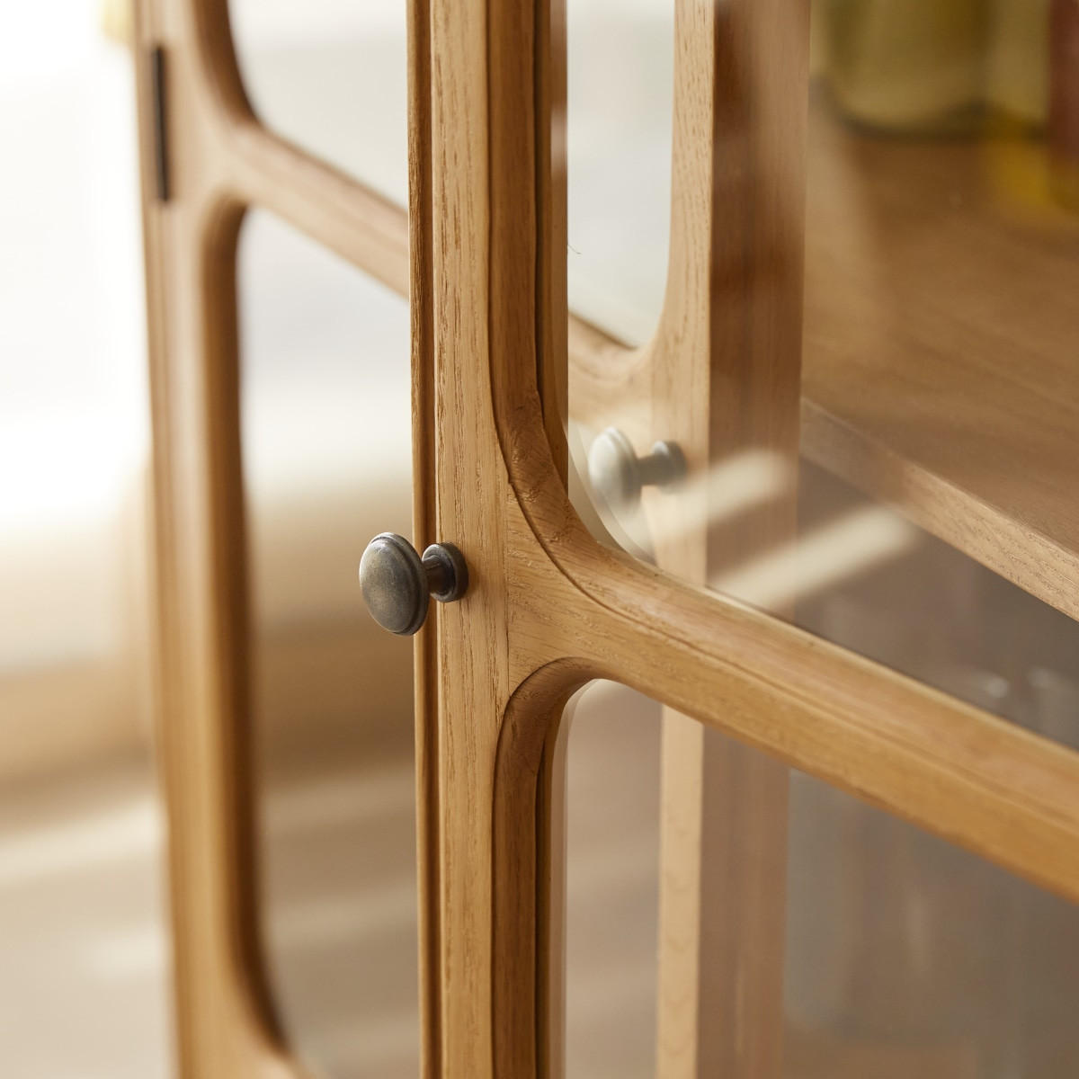 GESCHIRRSCHRANK Marthe Natur aus Eiche - Naturfarben, Holz (102/182/51cm) - Tikamoon