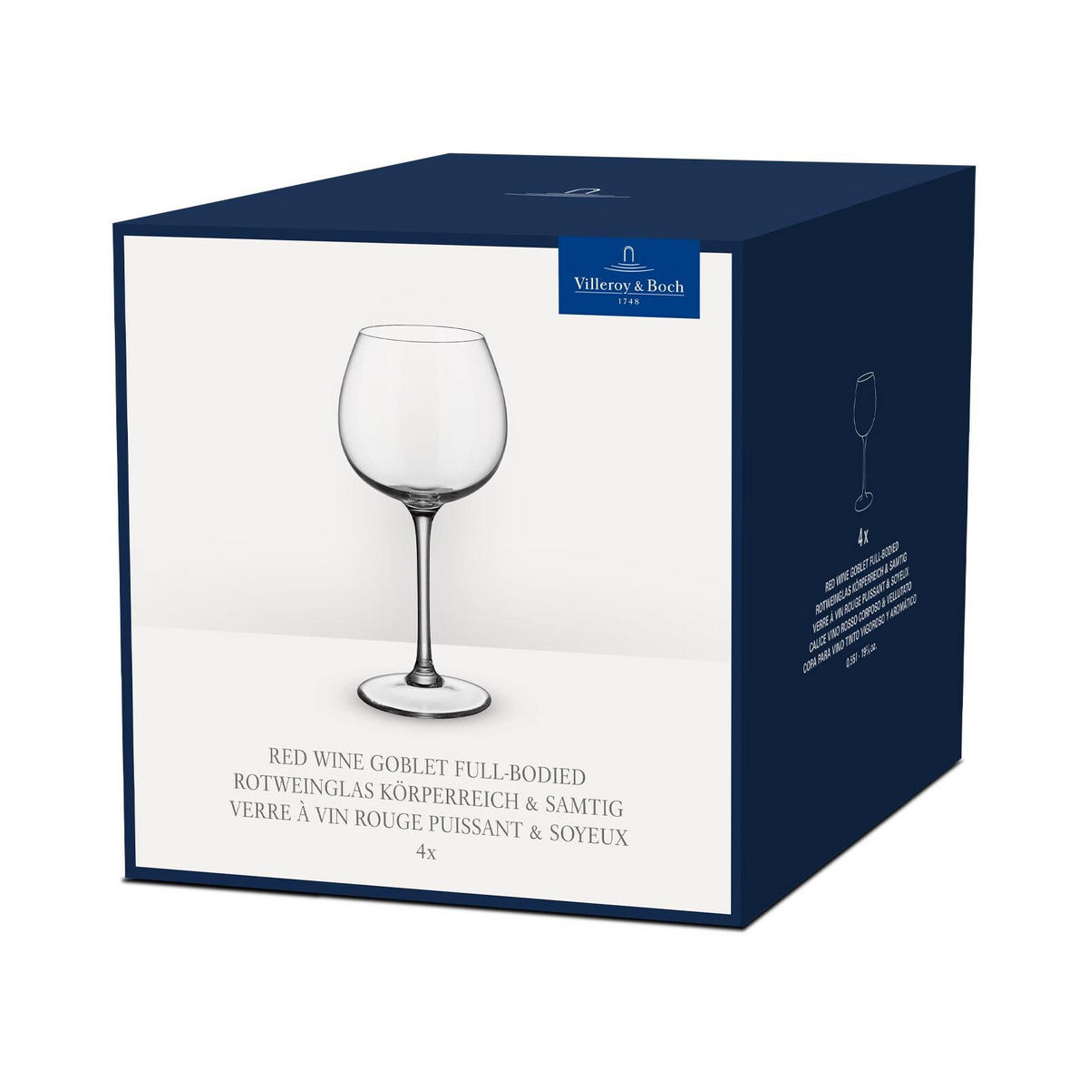 BURGUNDER ROTWEINGLÄSER Purismo Wine transparent 200 ml 4er Set - Transparent, Glas (0.2L) - Villeroy & Boch