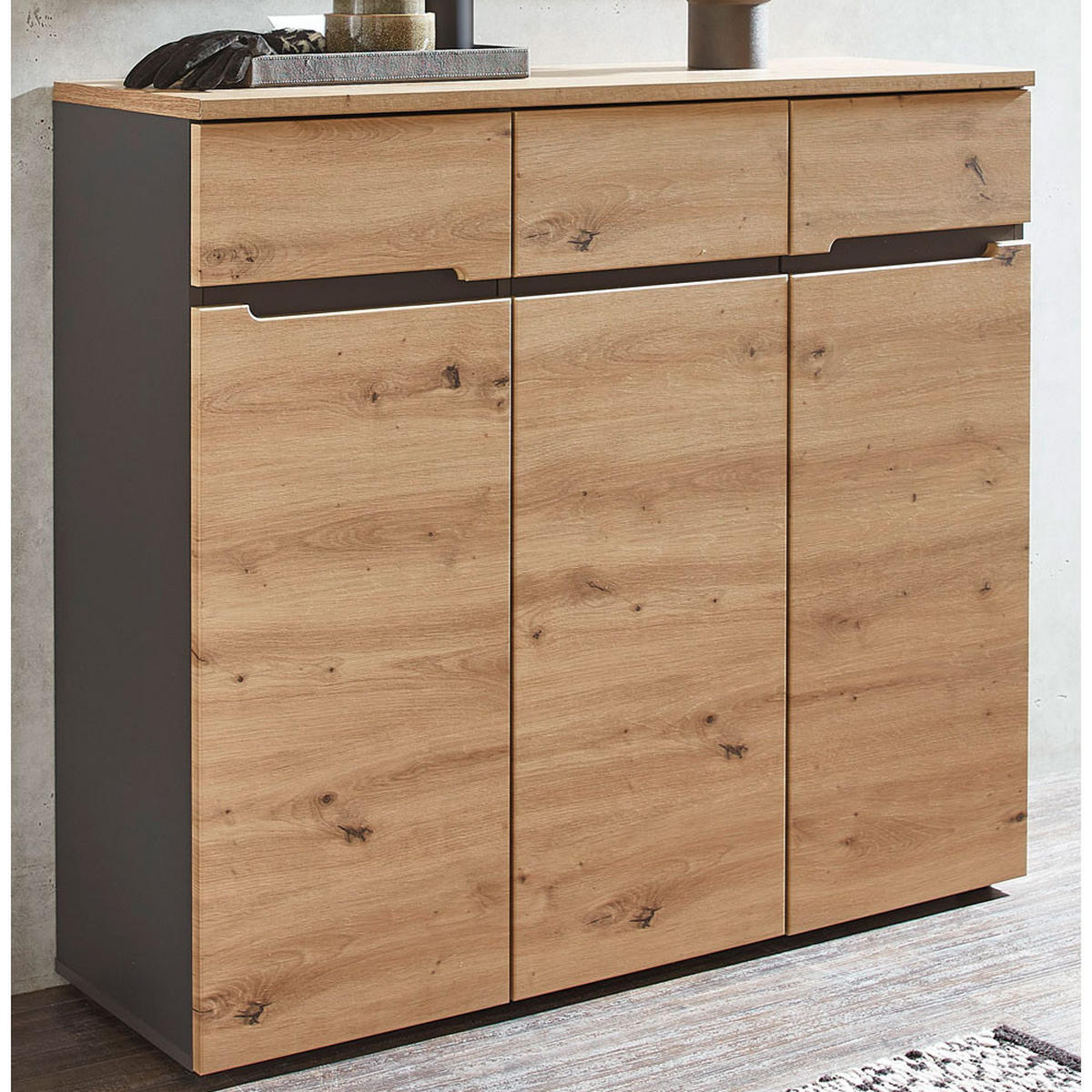 KOMMODE Manresa-36 - Braun, Holzwerkstoff (38/107/120cm) - Lomado