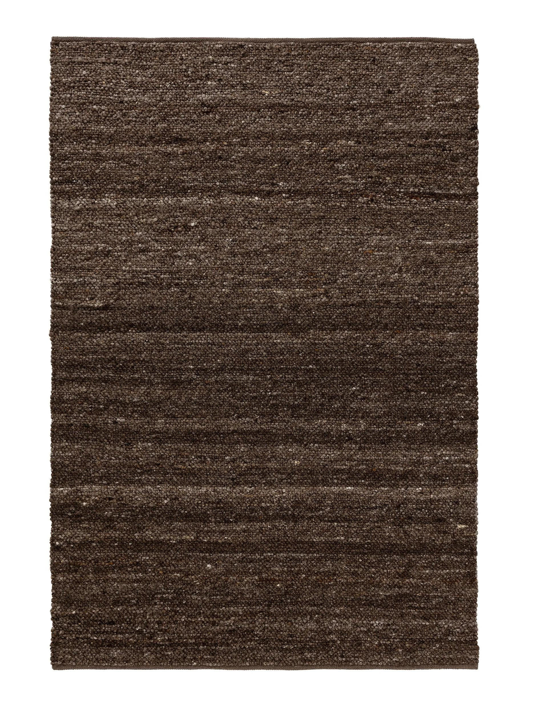 WOLLTEPPICH Finn Braun 100x150 cm - Braun, Textil (100/150cm) - benuta Pure