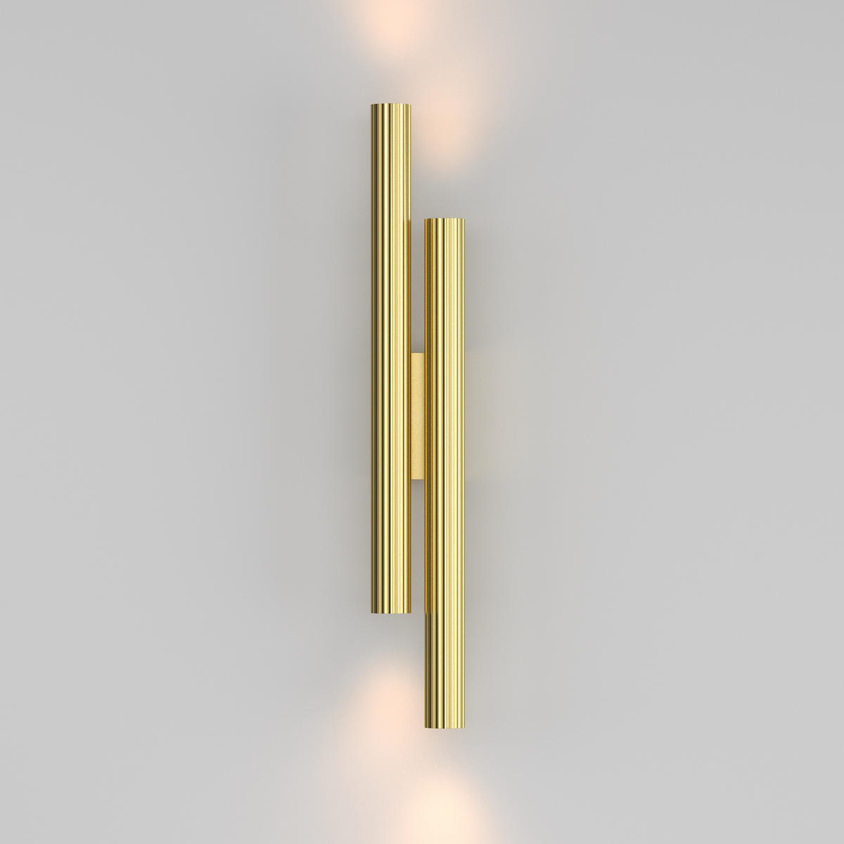 WANDLEUCHTE Calipso - Gold - 6.3/3.2/49 cm - Goldfarben, Kunststoff (3.2/49/6.3cm) - Maytoni