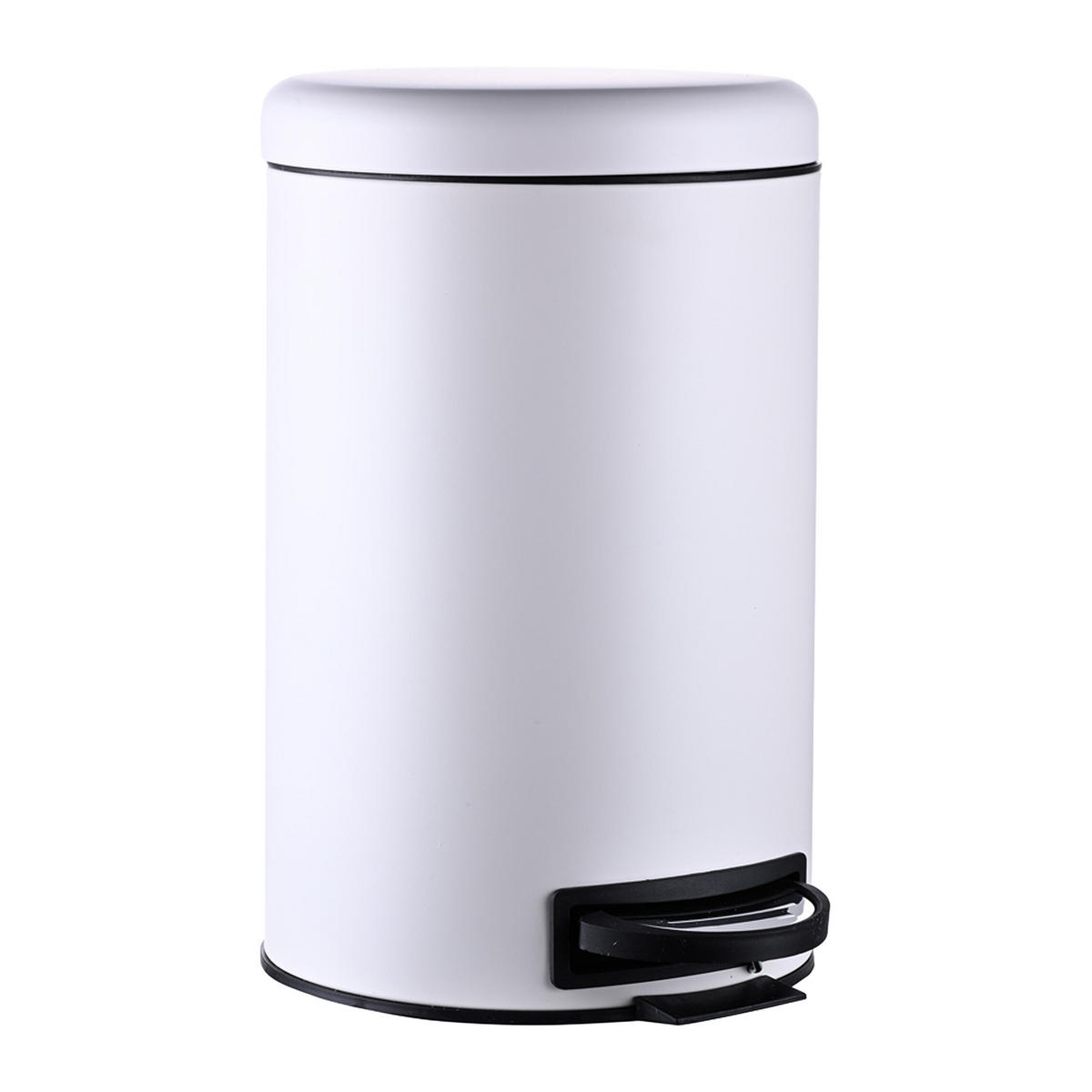 MÜLLEIMER - Weiß, Kunststoff/Metall (25.5/39/33cm) - Relaxdays
