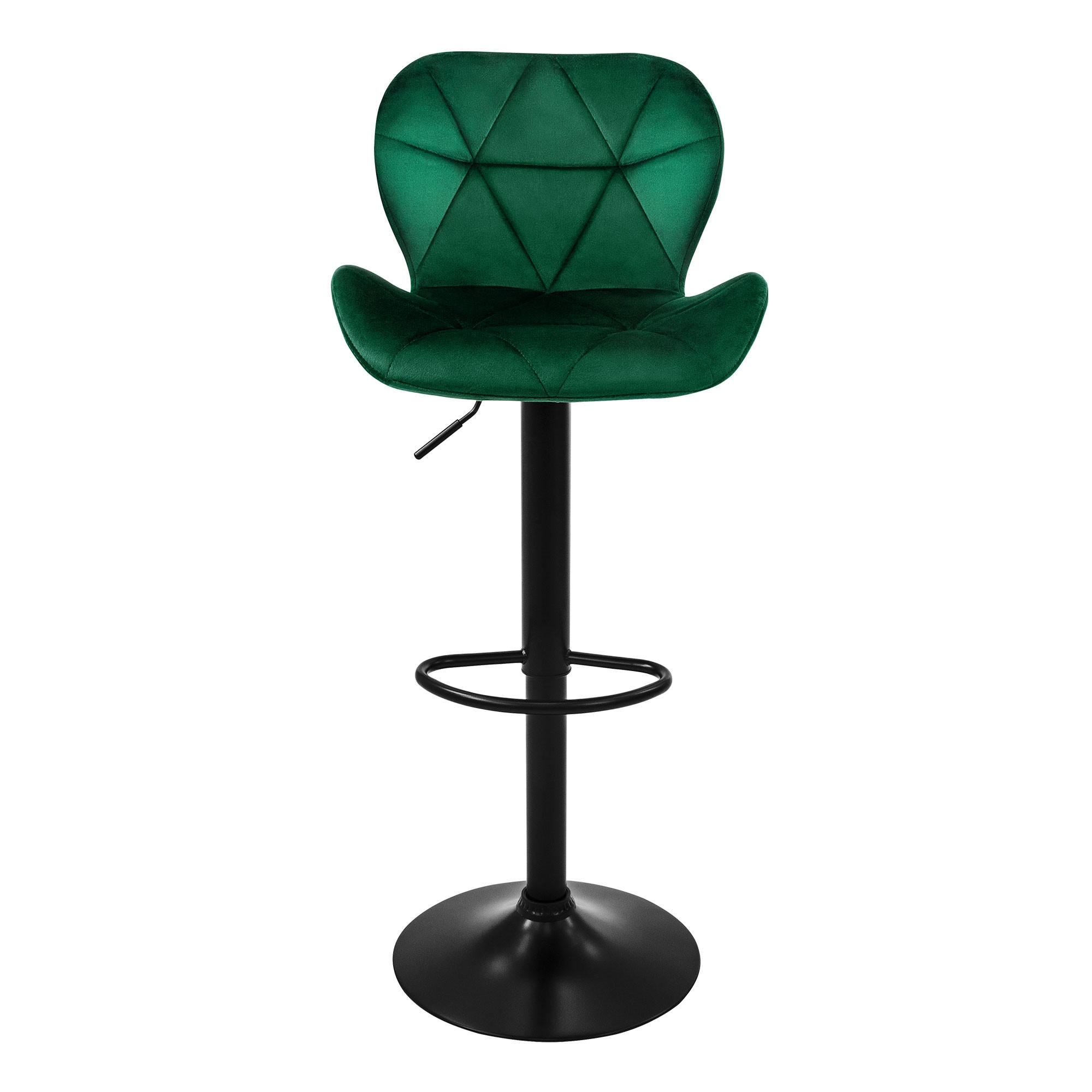 BARHOCKER Samt grün 2er Set - Grün, Metall (41/110/47cm) - ML-DESIGN