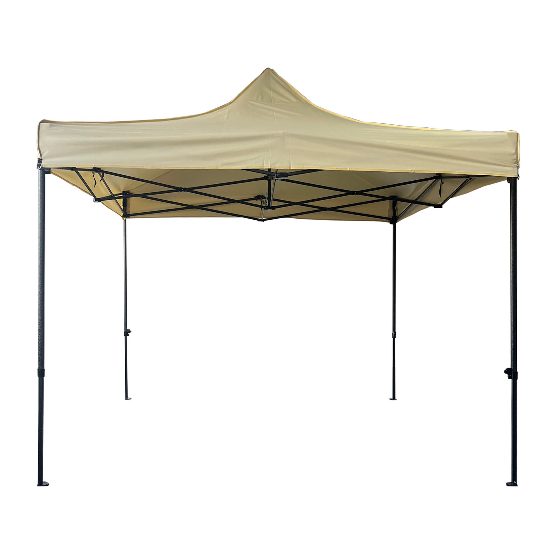 FALTPAVILLON Beige 300/300/310 cm - Beige, Metall (300/310/300cm) - Mobili Rebecca