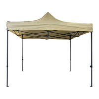 FALTPAVILLON Beige 300/300/310 cm - Beige, Metall (300/310/300cm) - Mobili Rebecca