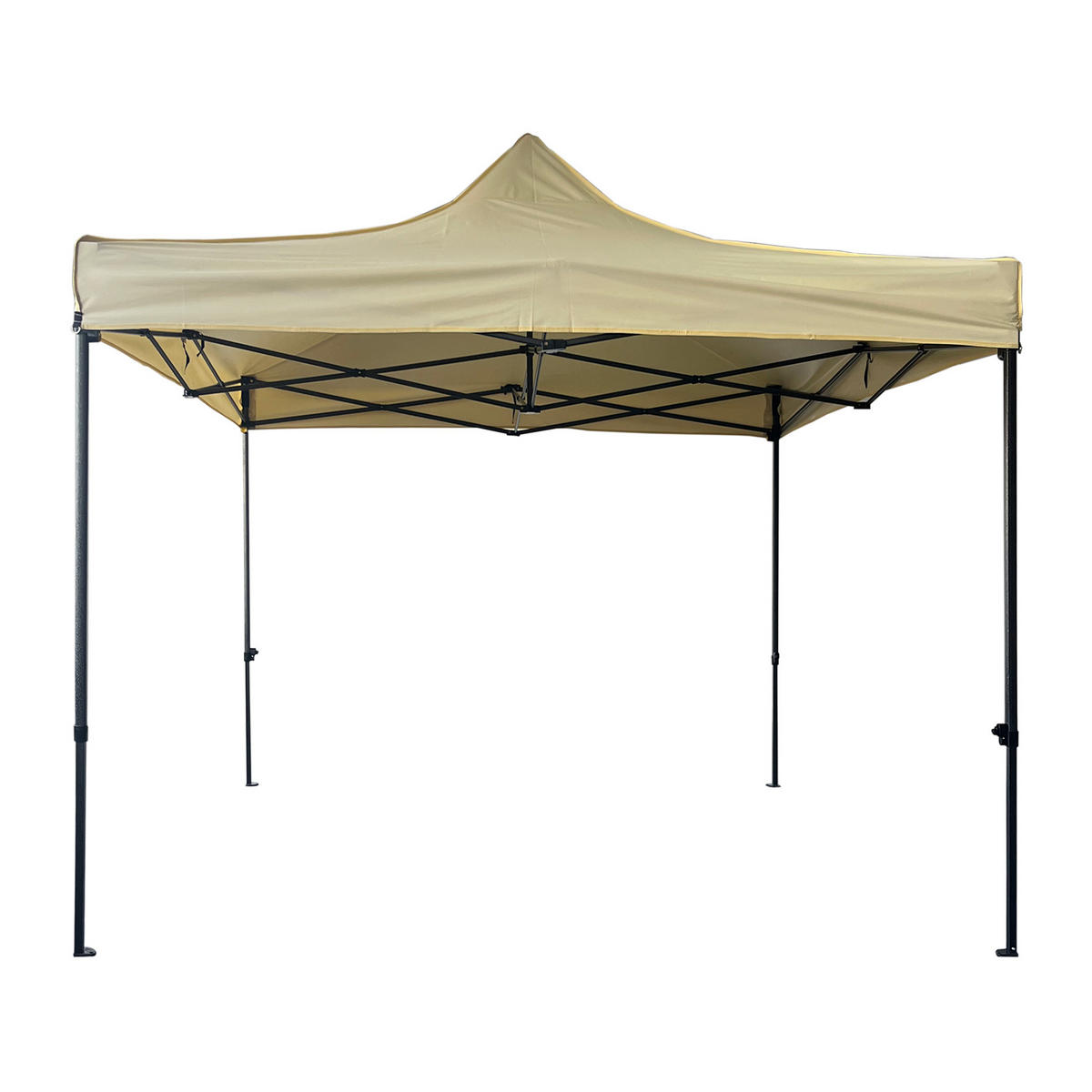 FALTPAVILLON Beige 300/300/310 cm - Beige, Metall (300/310/300cm) - Mobili Rebecca