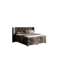 BOXSPRINGBETT Elektrisch Steve - Braun, Holzwerkstoff/Textil (160/200cm) - Fun Möbel