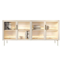 KOMMODE auf hohen Beinen Kaschmir MARBELA - Braun, Holzwerkstoff (181.3/83/39cm) - Compleo24