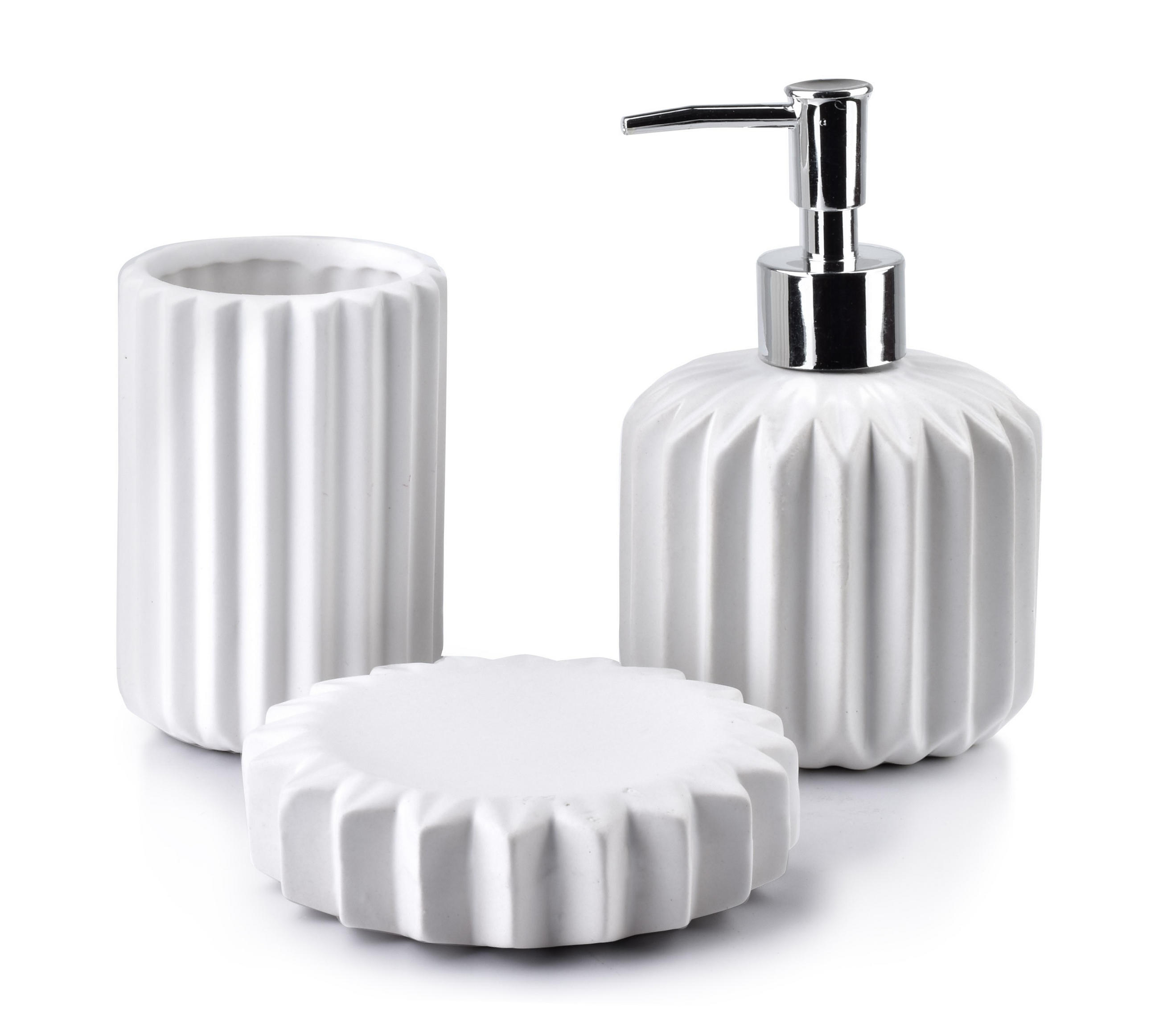 BADEZIMMERZUBEHÖR Ferra Weiß 20/22/9 cm Keramik - Weiß, Keramik (22/9/20cm) - Mondex