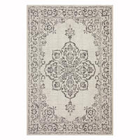 INDOOR-OUTDOOR-TEPPICH im schicken Boho-Stil grau - Grau, Textil (120/170cm) - AFK Living