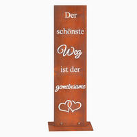 GARTENDEKO - Braun, Metall (15cm) - Relaxdays