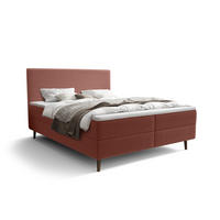BOXBETT NARA mit Matratze H3, Bonell und Topper 140x200 POSO 029 - Pink, Textil (140/200cm) - Bedante