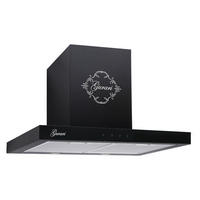 DUNSTABZUGSHAUBE GCH F 462 BL 6 PRIME + Umluftset, 60 cm Schwarz - Schwarz, Metall (60/81/46.3cm) - Gurari