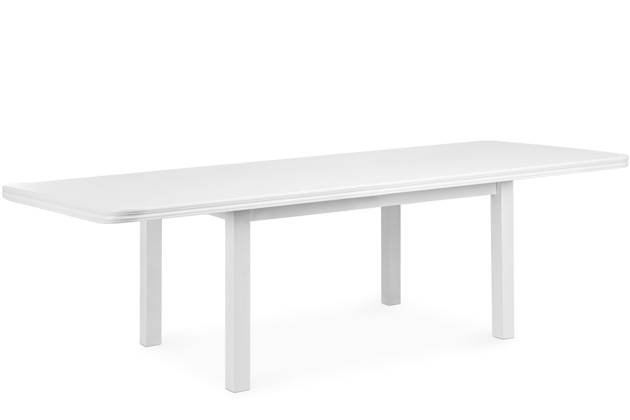 ESSTISCH COSPE ausziehbar bis 240cm, weiß - Eichefarben/Weiß, Holz (160/77/90cm) - KONSIMO®