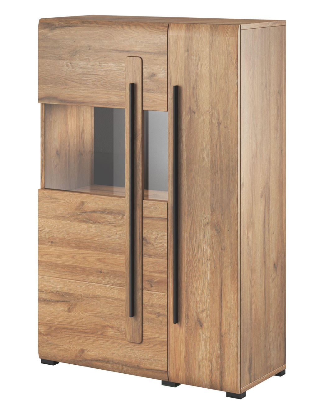 HIGHBOARD Toro Eiche Grandson 90 / 39 / 139cm - Eichefarben/Braun, Holz/Holzwerkstoff (90/139/39cm) - Feldmann-Wohnen