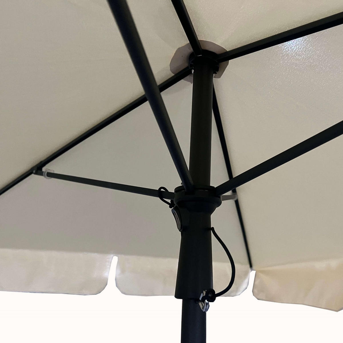 SONNENSCHRIM Beige 235/200 cm - Beige/Schwarz, Metall (200/125cm) - Akord