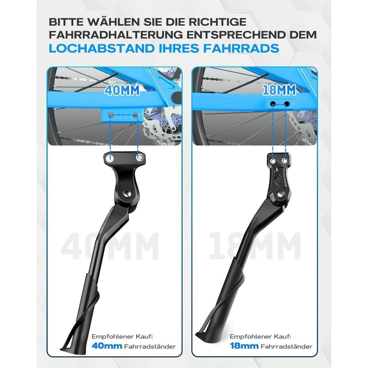 FAHRRADSTÄNDER höhenverstellbar 24-29 Zoll schwarz - Schwarz, Metall (1/1/35.3cm)