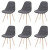 ESSZIMMERSTUHL I Grau 6er-Set - Grau, Textil (47/82/53cm) - MCW