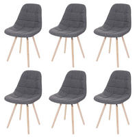 ESSZIMMERSTUHL I Grau 6er-Set - Grau, Textil (47/82/53cm) - MCW