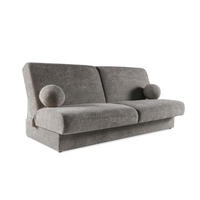 SOFA Berg Grau, mit Schlaffunktion und Bettkasten - Grau, Holzwerkstoff (199/91/91cm)