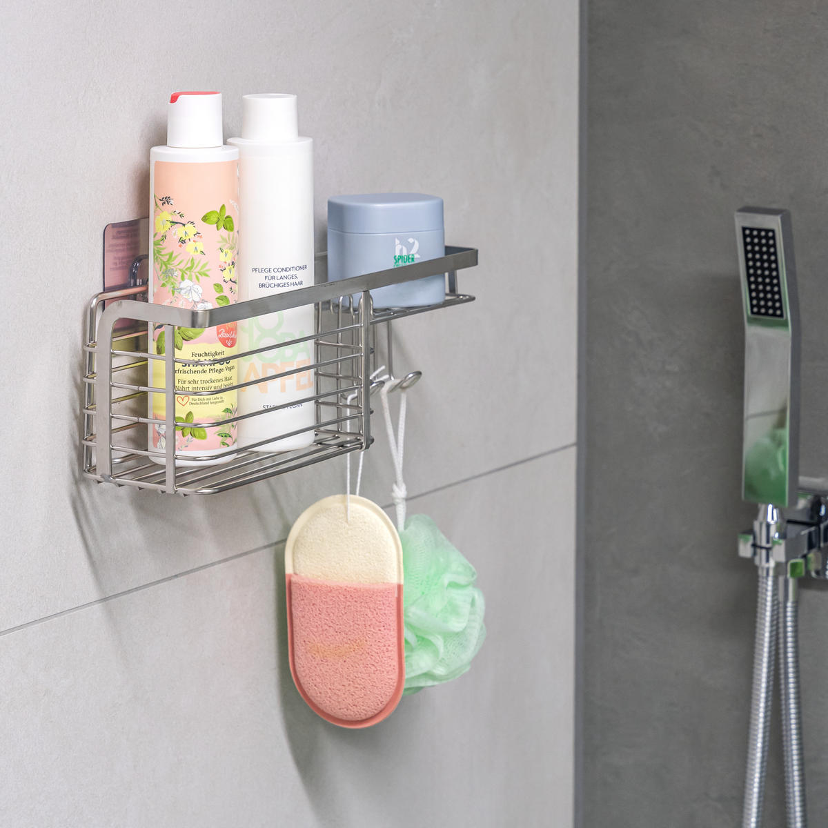 ABLAGEKORB, silber - Edelstahlfarben, Metall (28/10/9.5cm) - bremermann