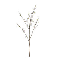 KUNSTBLUME Blossom Weiß 66/54/121cm - Weiß, Textil (121cm) - PTMD Collection