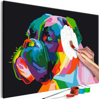 MALEN NACH ZAHLEN 50/40 cm - Multicolor, Textil (1.4/40cm) - KUNSTLOFT