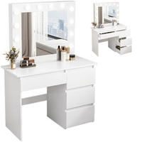 SCHMINKTISCH, weiß 90/40/140 cm - Weiß, Holzwerkstoff (88.5/7.5/79cm)