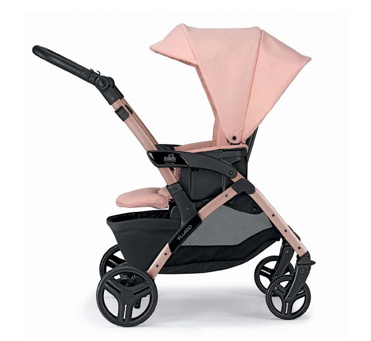 KOMBI-KINDERWAGEN Fluido Easy Kombi 2in1 - Rosa, Kunststoff (907/507/564cm) - Cam il Mondo del Bambino S.p.A.