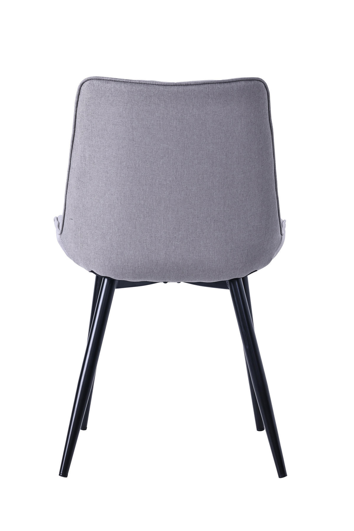STUHL-SET 2 Stück aus Stoff in Modernem Stil-YZ2 - Grau, Textil (53/88/62.5cm) - HOMAVO