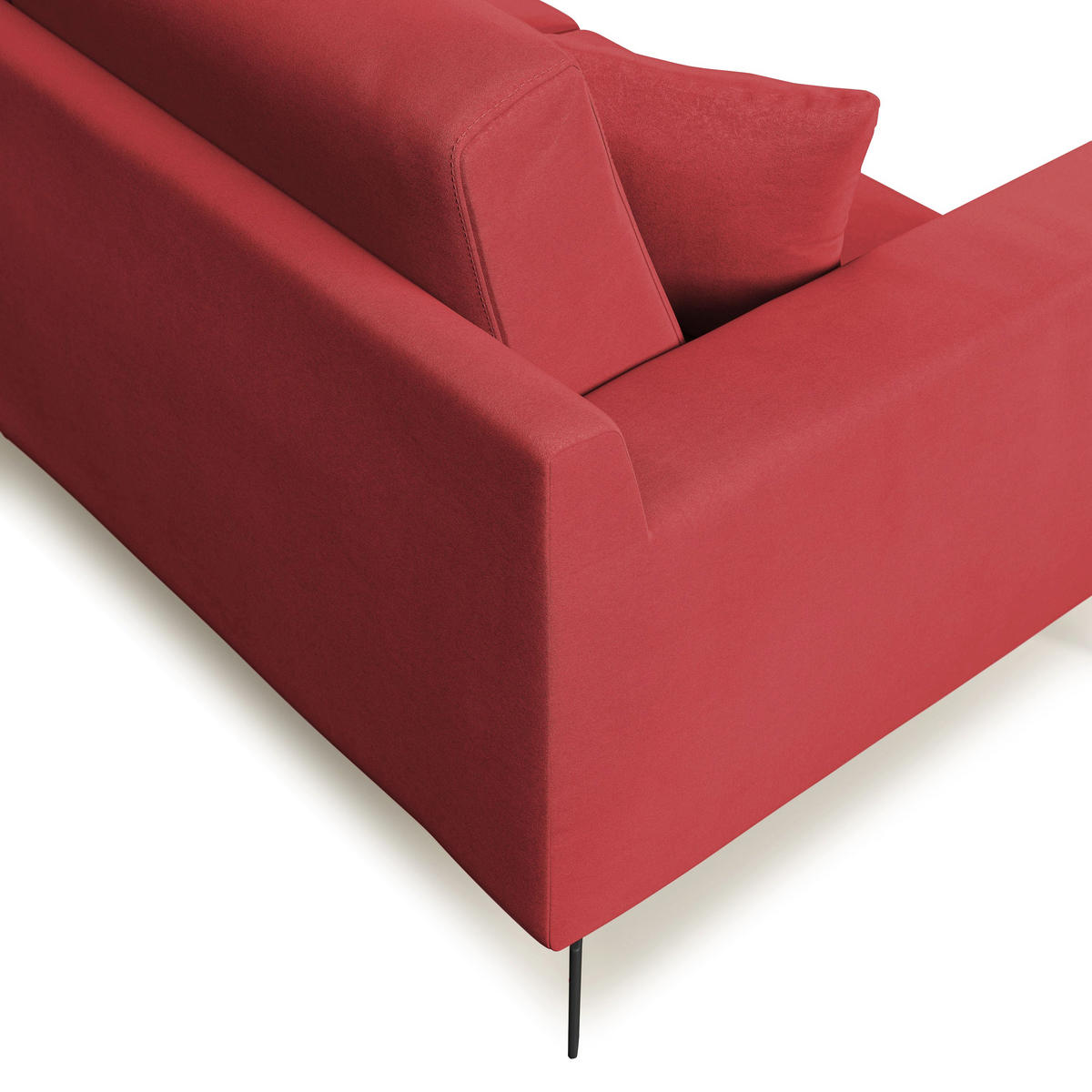 LINEARSOFA Prestige - Rot, Textil (206/95/91cm) - Divani.store