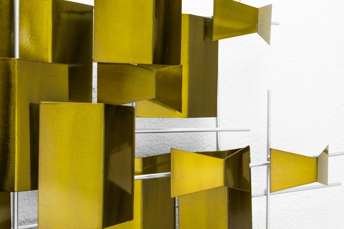 WANDDEKO Gold 95/67 cm - Goldfarben, Metall (5.01/67/9cm) - KUNSTLOFT