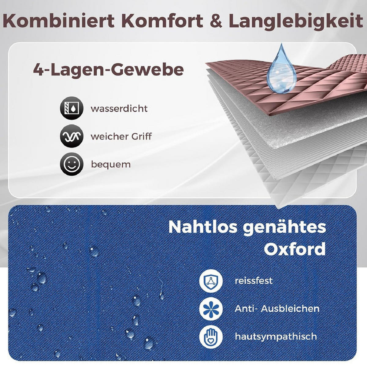 DAMPFSAUNA Tragbare braun - Braun, Textil (91/183/91cm) - COSTWAY